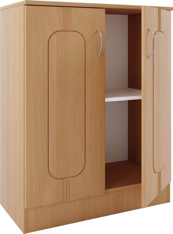 Vcm Houten ladekast Dressoir Highboard Kast Balia 2 Draaideuren