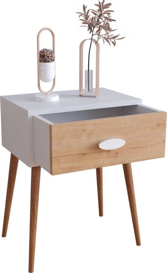 Vcm Nachtschrank Beistelltisch Schublade Konsole Boxspring Nachttisch Singol L