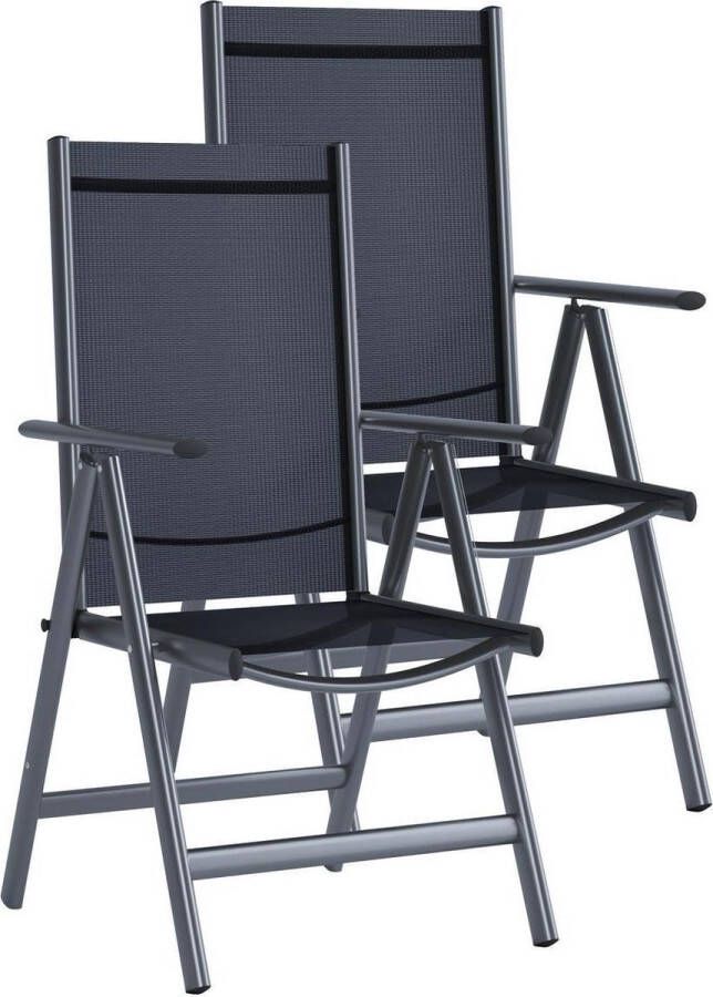 Vcm Set Aluminium Tuinstoel Aluminium Hoge Rug Balkonstoel Camping Vouwstoel Set Aluminium Tuinstoel Aluminium Hoge Rug Balkonstoel Camping Vouwstoel