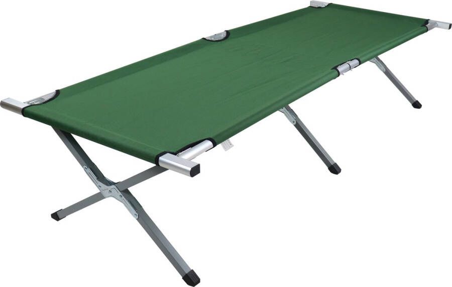 VCM Tuinmeubilair Ligstoelen- Aluminium Campingbed 210cm Tosali L