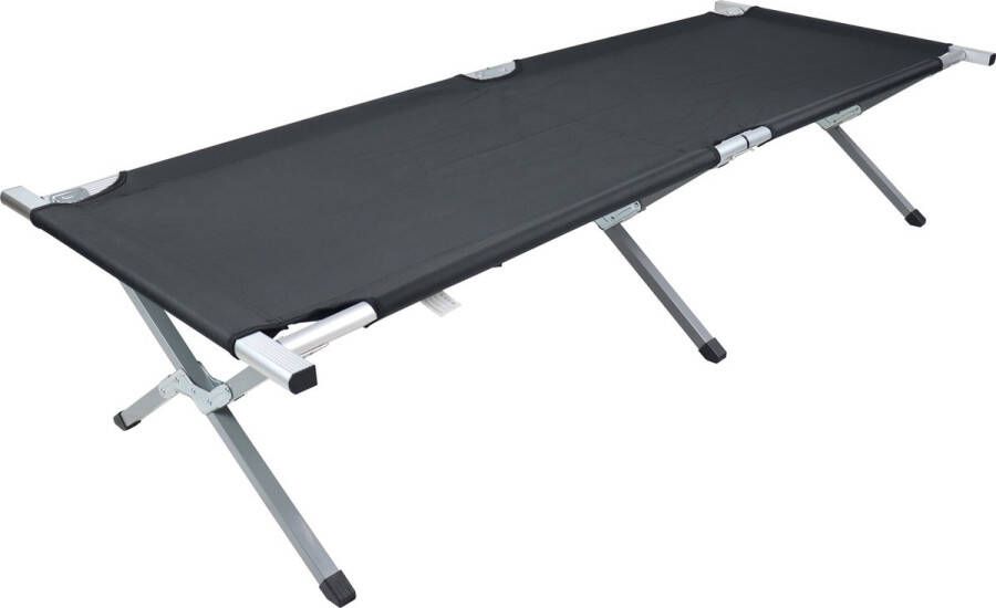 VCM Tuinmeubilair Ligstoelen- Aluminium Campingbed 210cm Tosali L