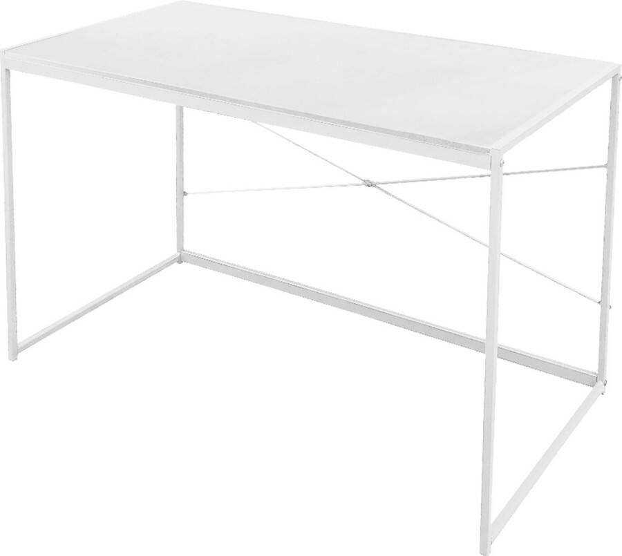 VDD Industrial Vintage Design Bureau Stoer laptoptafel computertafel sidetable 100 cm breed wit