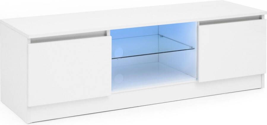 VDD TV kast dressoir TV meubel led verlichting 120 cm breed wit