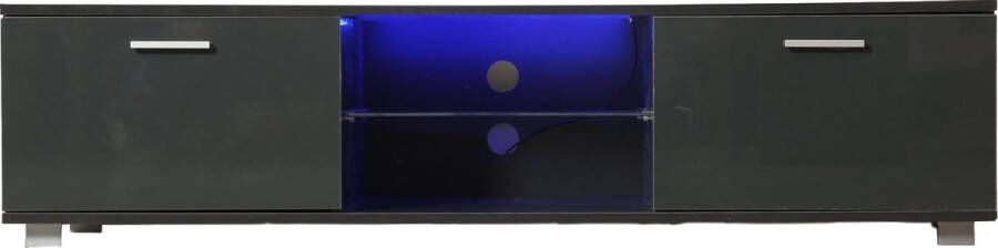 VDD TV meubel kast dressoir -t led verlichting 140 cm breed grijs