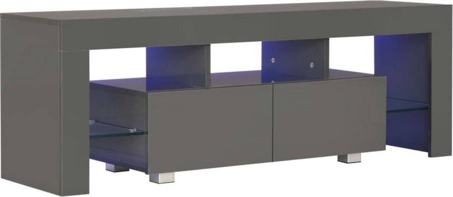 VDD TV meubel kast Hugo dressoir led verlichting 140 cm breed grijs