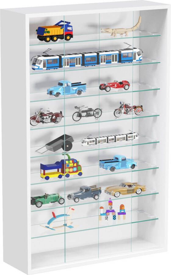 VDD Vitrinekast staande hangende wandvitrine schuifdeuren 60 x 105 x 20 cm
