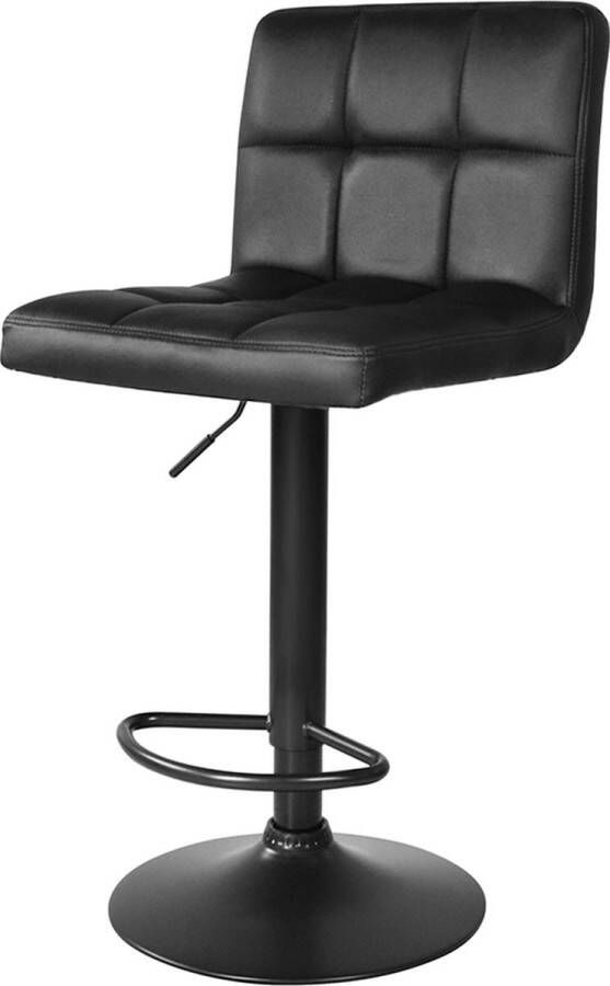 VDD Zwarte Barstoel Stijlvol en Verstelbaar Modern Design Set van Twee barkrukken