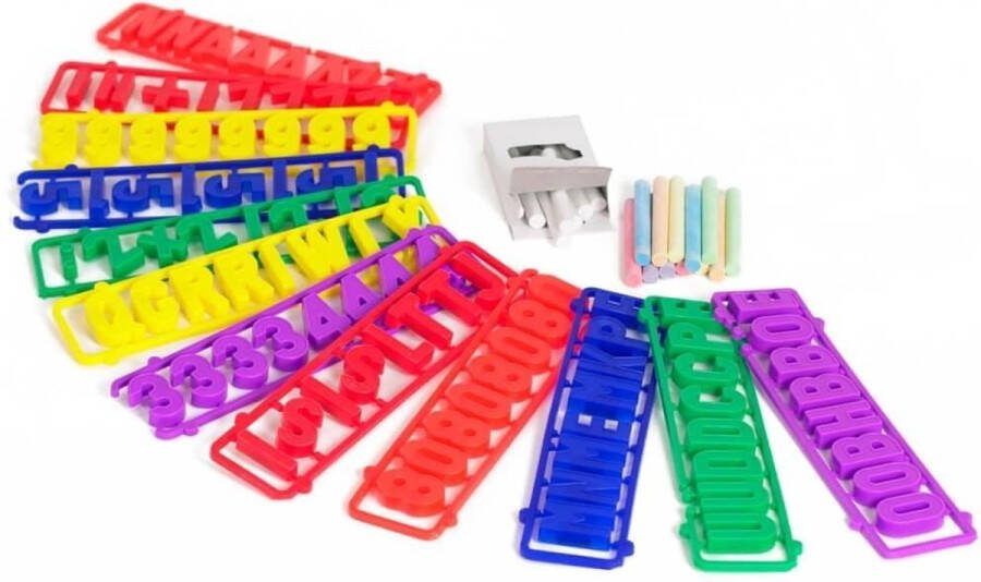 Vedes Creathek school set with magnets and chalk Magnetische letters en cijfers