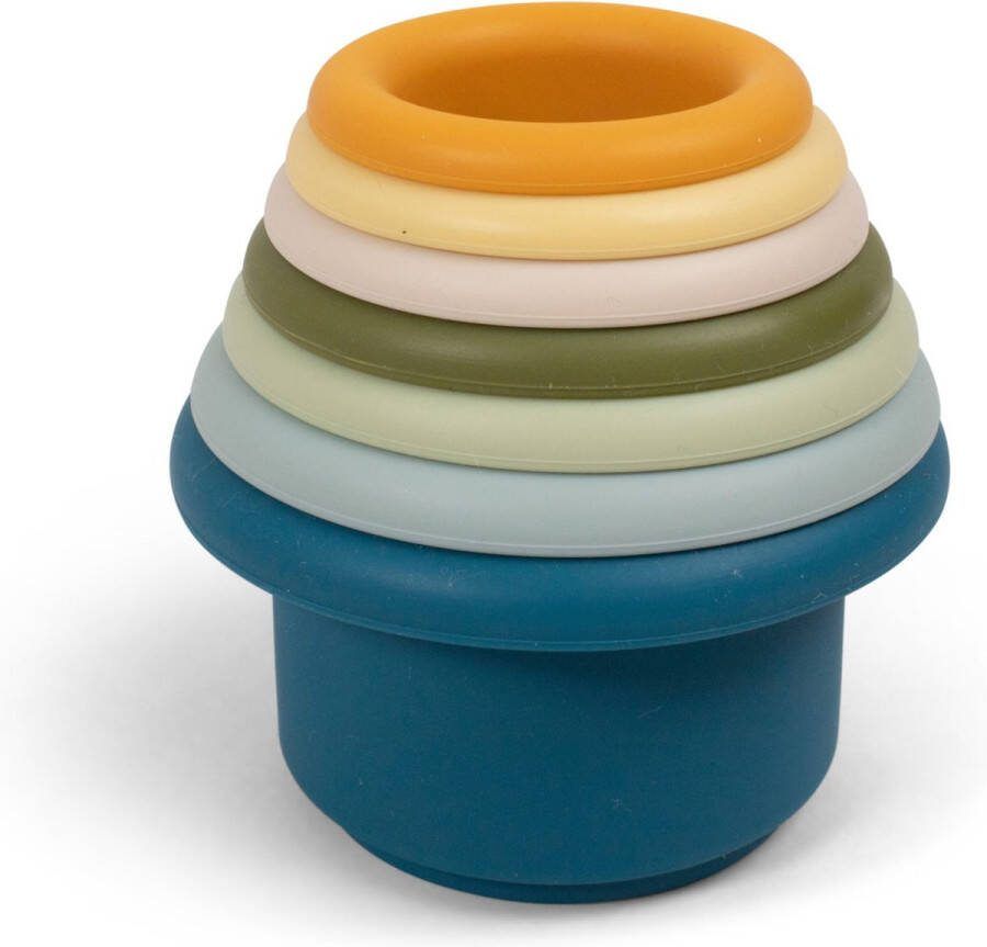 Vedes Stapeltoren Stacking cups Stapelbekers Speeltoren Stapelspeelgoed Siliconen BPA vrij Baby Dreumes Peuter Ontwikkeling Leerzaam