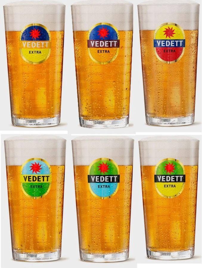 Vedett Bierglazen Extra 250 ml 6 stuks