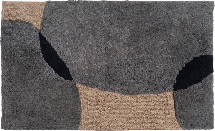 Veer Carpets Badmat Bink Grey 50 x 80 cm