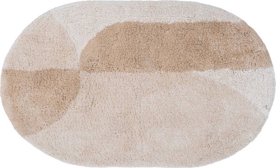 Veer Carpets Badmat Bowie Creme Ovaal 50 x 80 cm