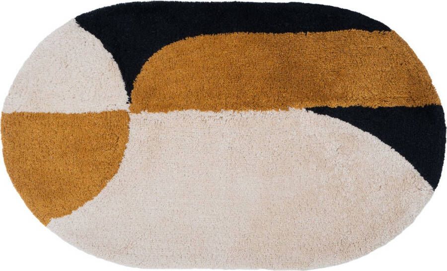 Veer Carpets Badmat Bowie Oker Ovaal 50 x 80 cm