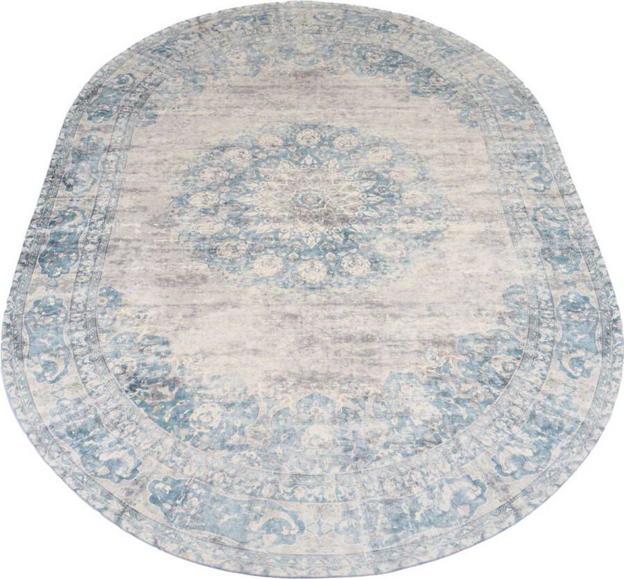 Veer Carpets Vloerkleed Viola Blue Ovaal 200 x 290 cm