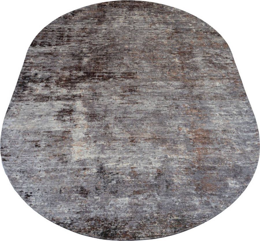 Veer Carpets Vloerkleed Yara Brown Ovaal 200 x 290 cm