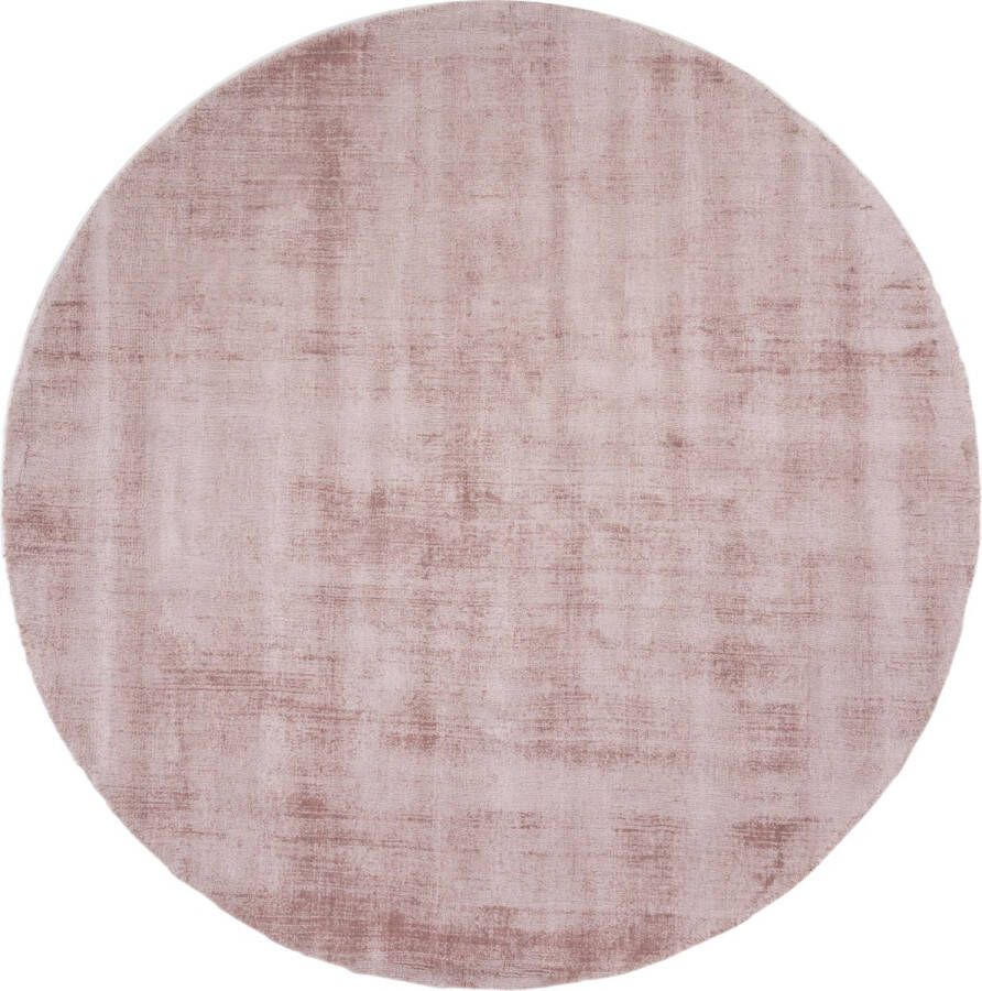 Veer Carpets Karpet Viscose Rond Pink ø150 cm