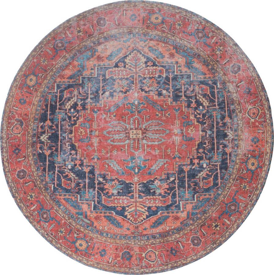 Veer Carpets Vloerkleed Heris Red 01 Rond ø200 cm