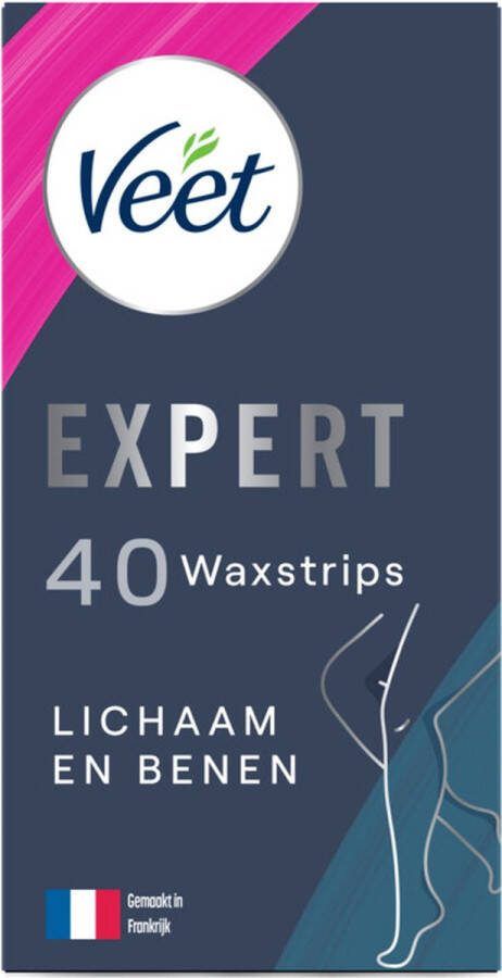 Veet 2x Expert Waxstrips Benen Sensitive 40 stuks