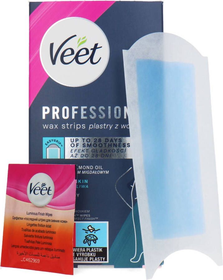 Veet Cold Wax Strips For Sensitive Skin 12 Pcs