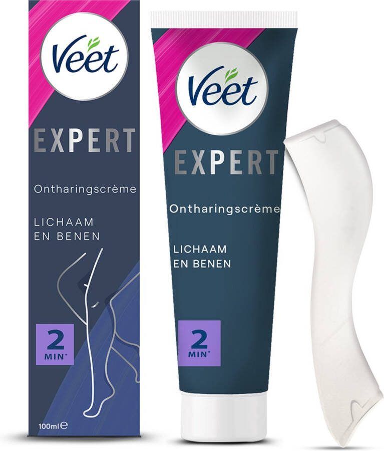 Veet Expert Alle huidtypes Ontharingscreme met sheaboter Benen 100ml Ontharingscreme Oksels 100ml