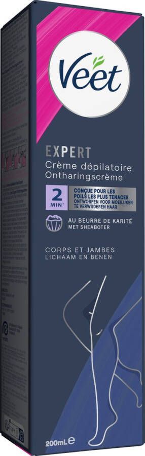 Veet Expert Ontharingscreme met sheaboter Lichaam & benen Alle huidtypes 200ml