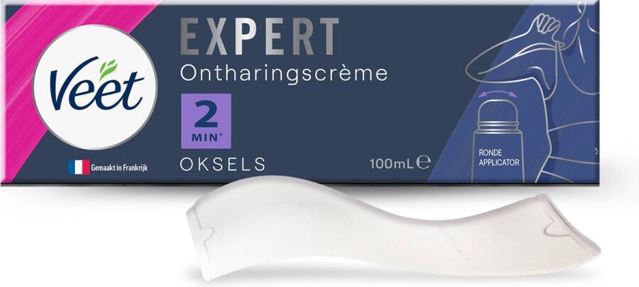 Veet Expert Ontharingscreme met applicator Oksels Alle huidtypes 100ml