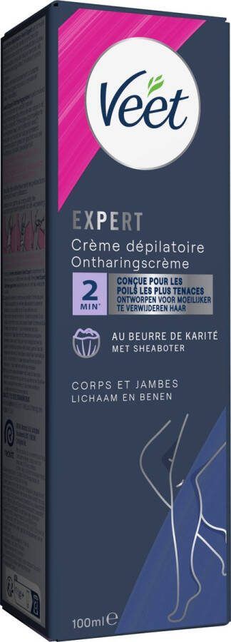 Veet Expert Ontharingscreme met sheaboter Lichaam & benen Alle huidtypes 100ml