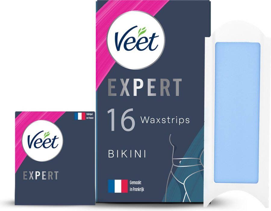 Veet Expert Ontharingsstrips Bikinilijn Gevoelige huid 16 stuks