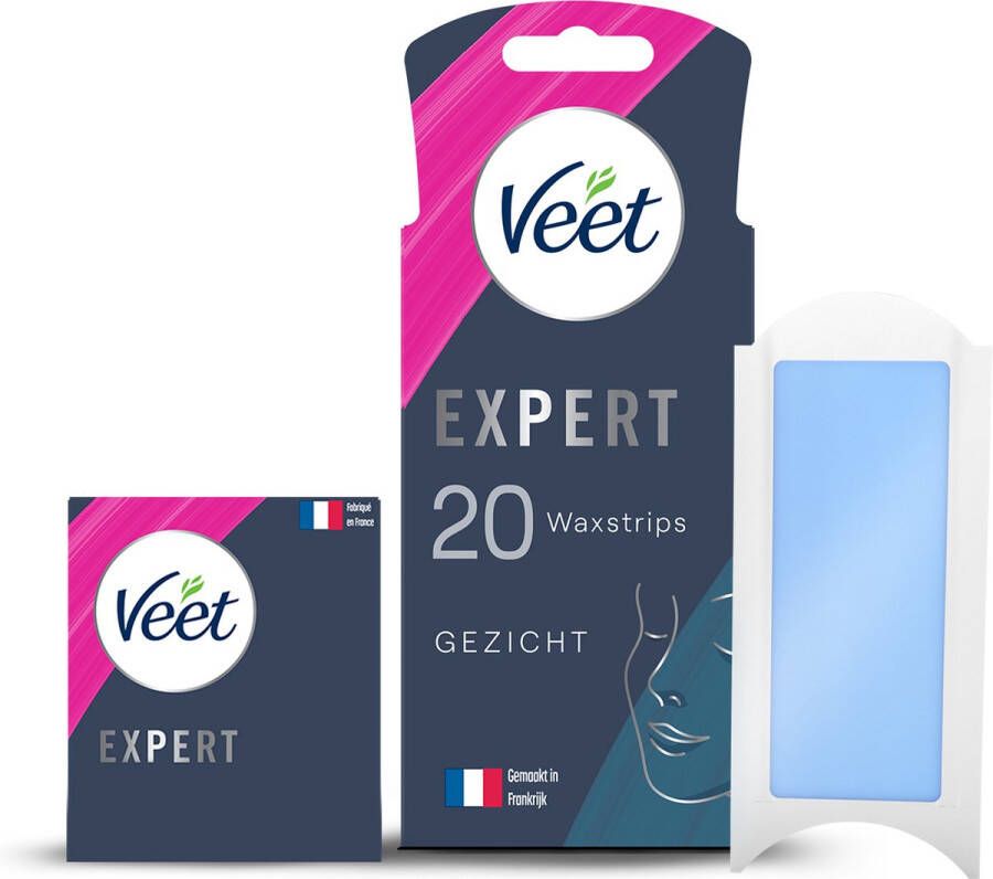 Veet Expert Ontharingsstrips Gezicht Gevoelige huid 20 stuks