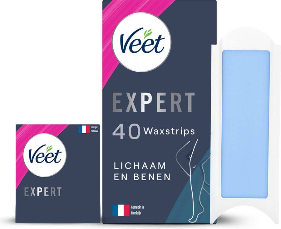 Veet Expert Ontharingsstrips Lichaam & benen Gevoelige huid 40 stuks