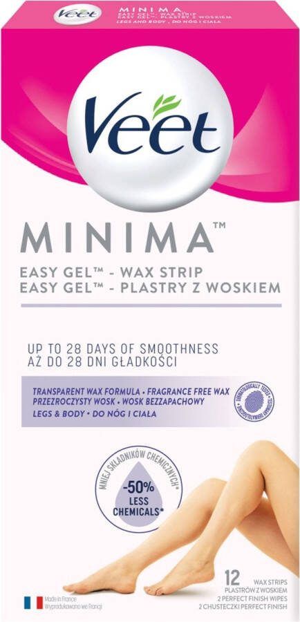 Veet Minima Easy Gel Wax Strips 12 strips