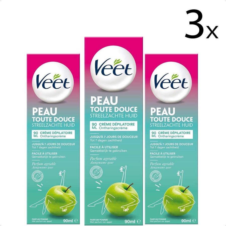 Veet Ontharingscreme Gen Z Benen & Lichaam 90ml x3