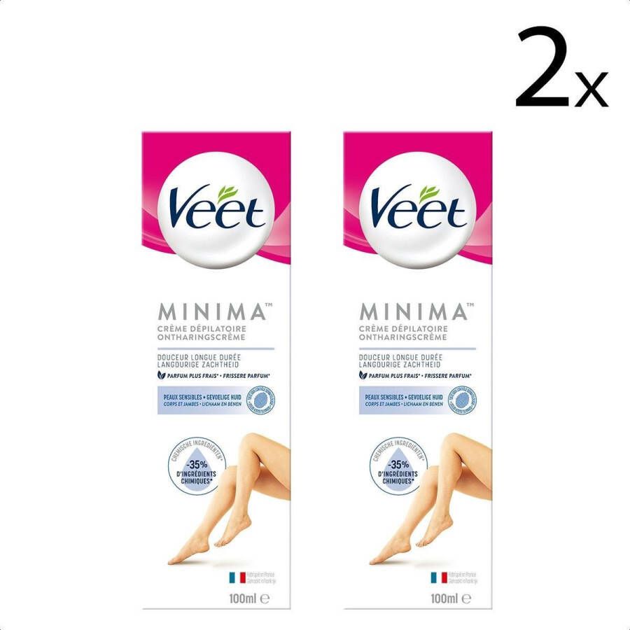 Veet Ontharingscreme Gevoelige Huid Minima 100 ml x2