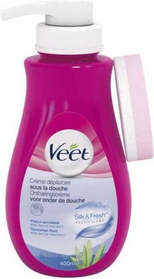 Veet Ontharingscrème onder de douche gevoelige huid 400ml