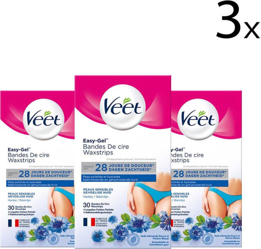 Veet Ontharingsstrips Bikinilijn 30 stuks x3