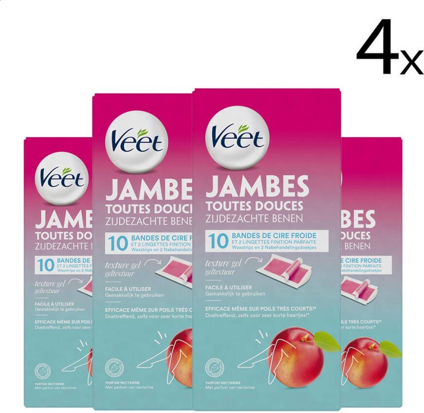 Veet Ontharingsstrips Gen Z Benen & Lichaam 10 stuks x4