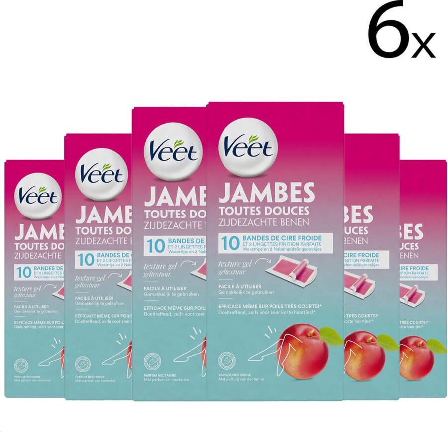 Veet Ontharingsstrips Gen Z Benen & Lichaam 10 stuks x6