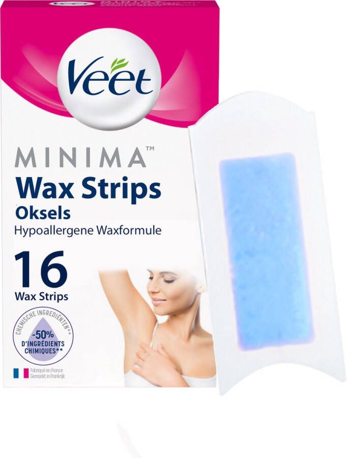 Veet Ontharingsstrips Oksels Hypoallergene Minima 16 stuks