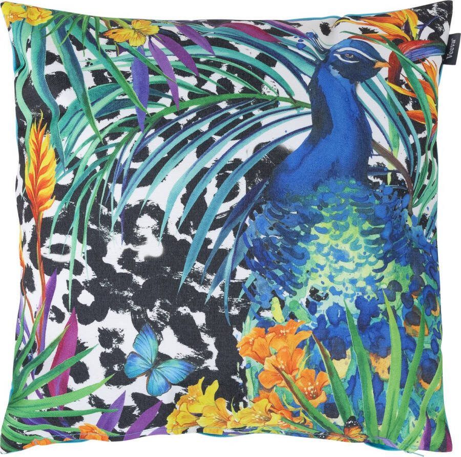 Veeva Outdoor Sierkussen met Vulling 45cm Pauw Binnen Buiten