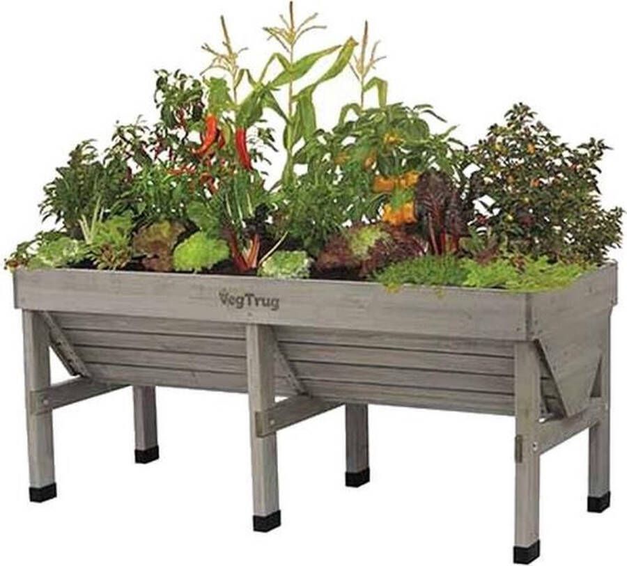 VegTrug verhoogde kweektafel grijs 180 x 76 x 80 cm