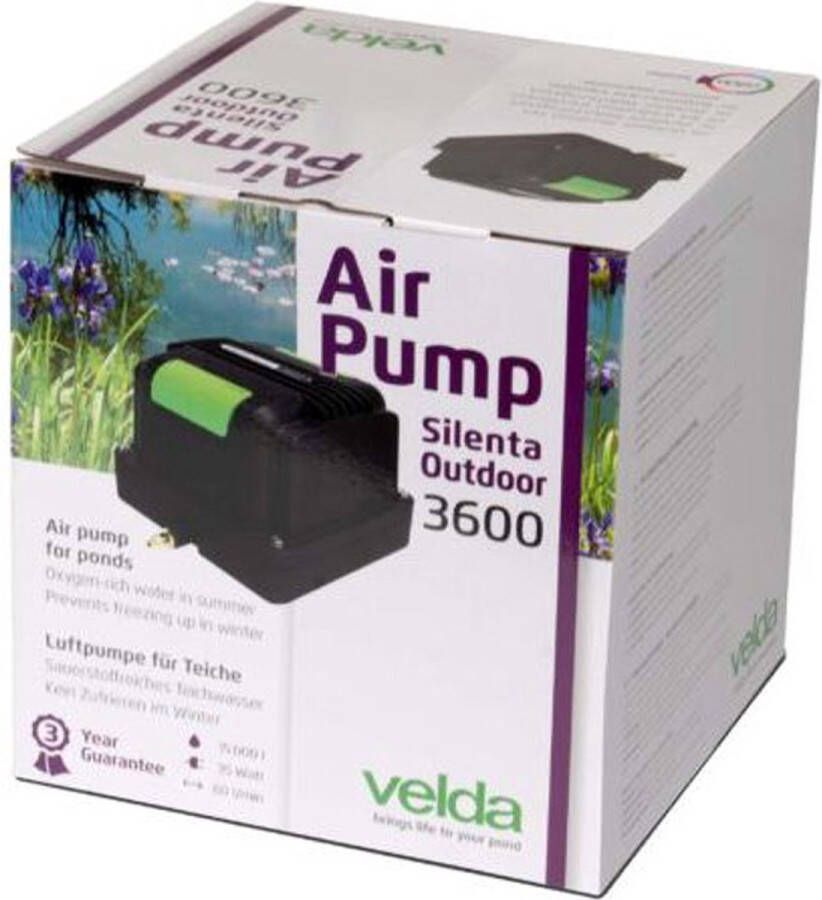 Velda Luchtpomp Silenta Outdoor 3600 Pro Set |