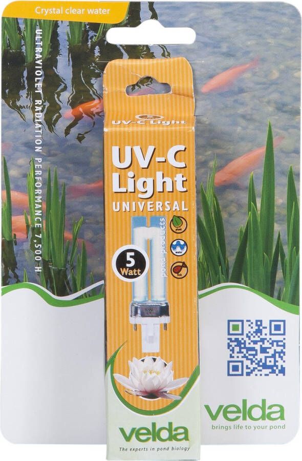 Velda Pl-lamp Uv-c 5 Watt 10 Cm Glas Zwart