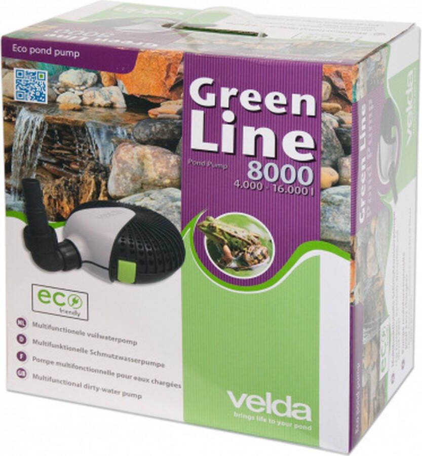 Velda Vuilwater vijverpomp Green Line 8000 70 W 126596