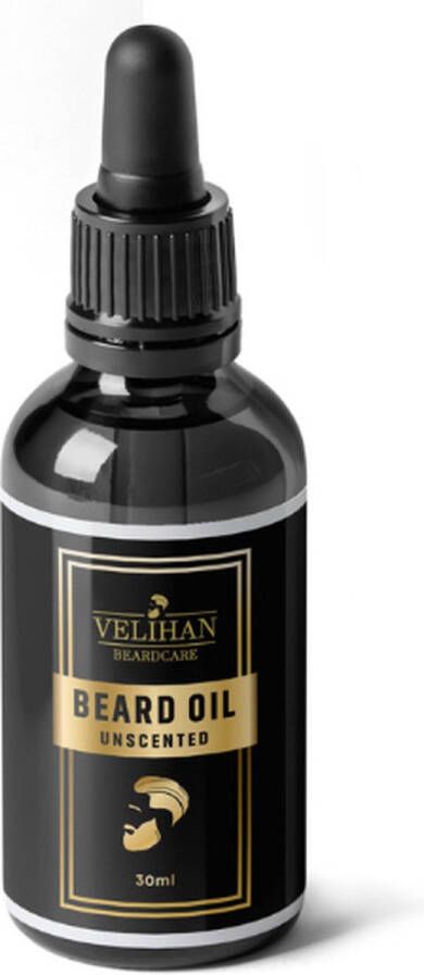 Velihan Beardcare Baardolie Unscented (geurloos) 30ml Baardverzorging Baardparfum Baardverzorging Baardolie voor korte & lange Baard Stimuleert de Baardgroei Baardolie voor baardgroei