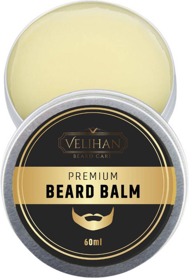 Velihanbeardcare Velihan Beardcare Baard balsem Sandalwood 60gr Baard wax Baard styling crème Baardverzorging Baard balsem voor korte & lange Baard