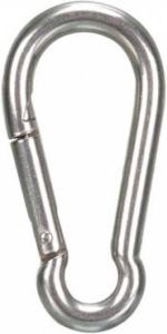 Velleman 5 X RVS Karabijnhaak M7
