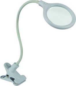 Velleman Bureaulamp met klem en vergrootglas LED 6 W wit