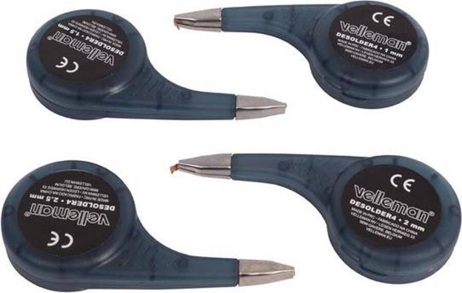 Velleman Desoldeerlint 4 stuks in dispenser 150 cm