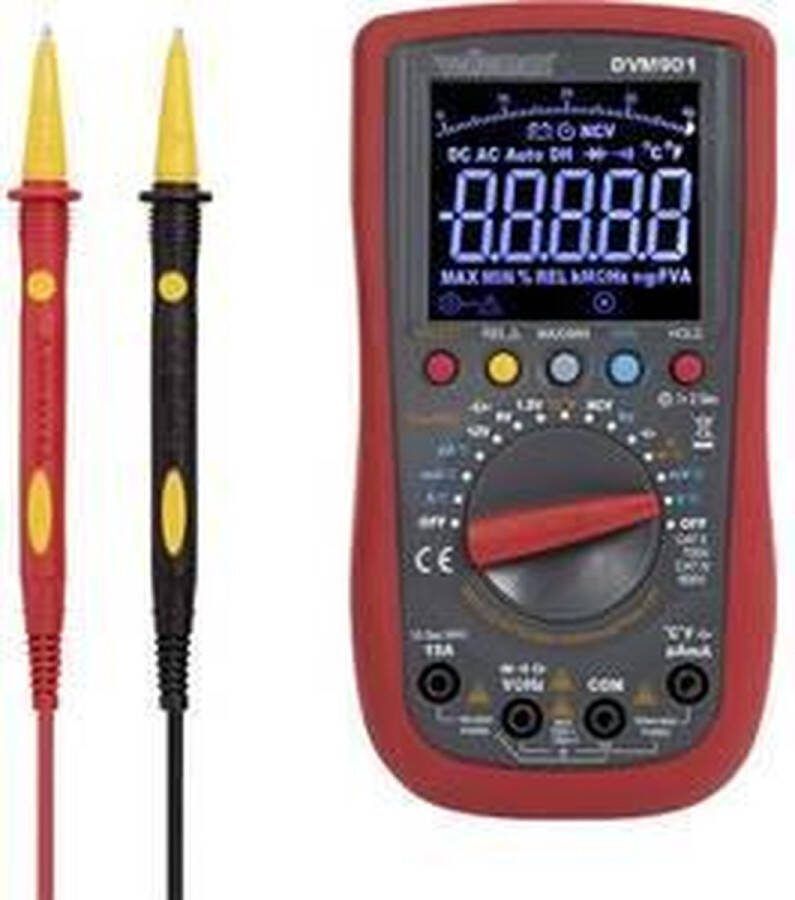 Velleman DVM901 Multimeter Digitaal CAT IV 600 V Weergave (counts): 40000