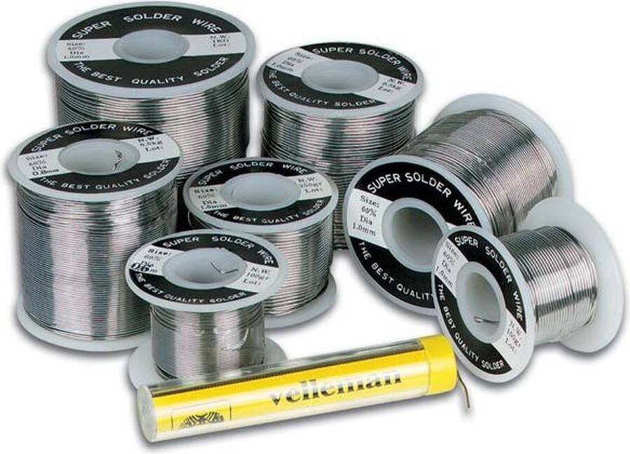 Velleman Soldeer loodvrij Sn 99.3 % Cu 0.7 % 0.8 mm 500 g rol